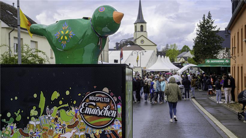 Péckvillercher Osterdeko in den Straßen von Nospelt am Montag mit ganztägigem Programm