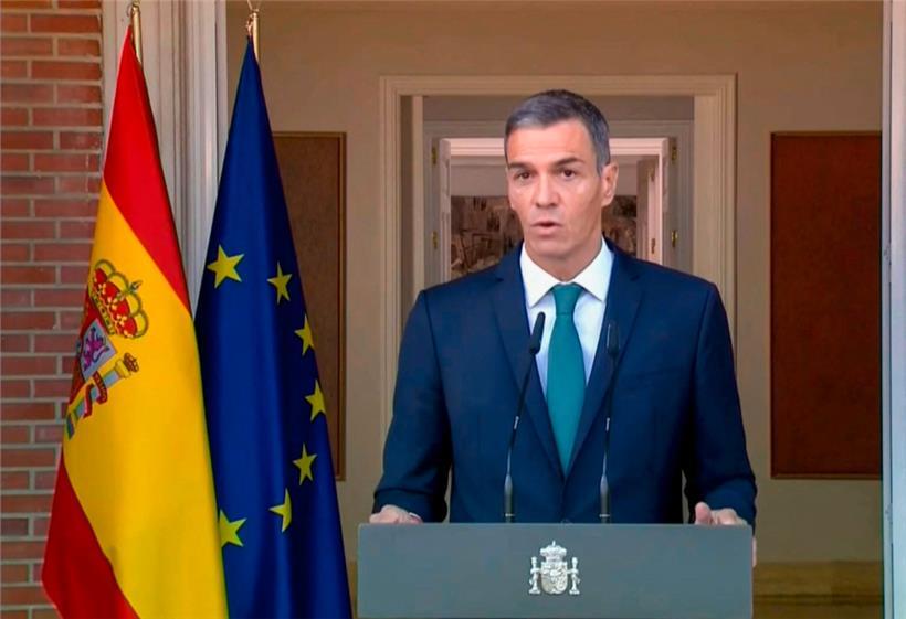 Pedro Sánchez ist der erste EU-Regierungschef, der derart entschieden gegen die „Auslöschung eines wehrlosen Volkes“ Maßnahmen gegen Israel ergreift
