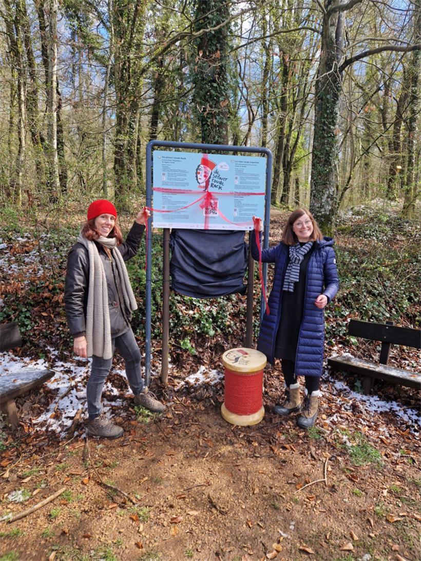 Peggy Wurth et Annick Sinner, qui a aussi adapté et écrit la version luxembourgeoise de la légende, sont les conceptrices du parcours
