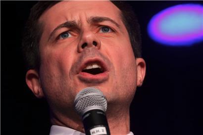 Pete Buttigieg bei einer Rede am 15. Februar im US-Bundesstaat Nevada
