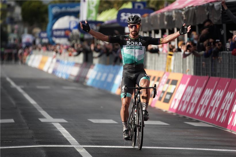 Peter Sagans (Bora-hansgrohe) erster Etappensieg beim Giro wurde gestern zur Randnotiz 
