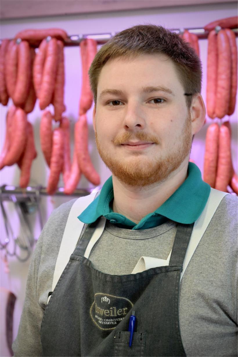 Philipp (24), Mitarbeiter der Boucherie Osweiler: Der Grenzgänger wünscht sich eine Vignette für das Parken
