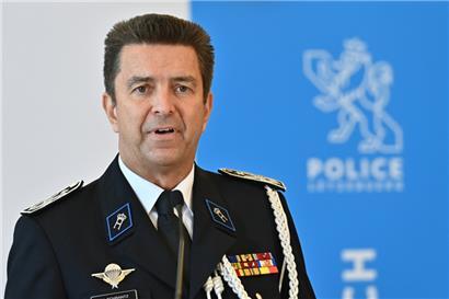 Philippe Schrantz noch als Luxemburger Polizeichef im Oktober 2021
