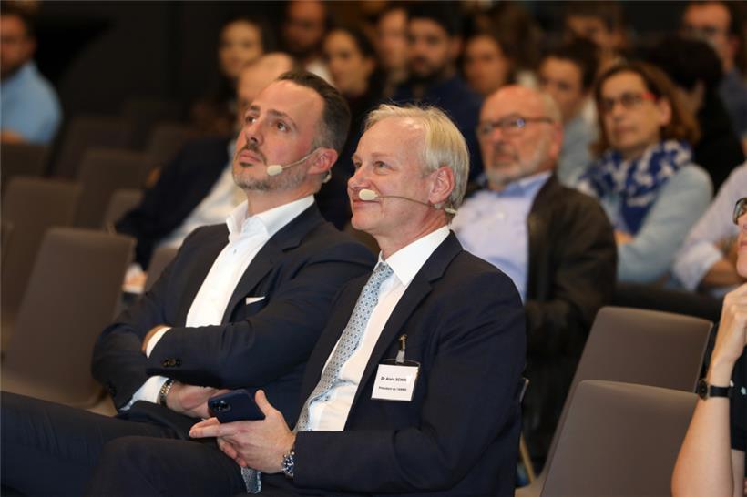 Philippe Wilmes (l.) und Alain Schmit vor drei Jahren bei einer AMMD-Generalversammlung in Bartringen
