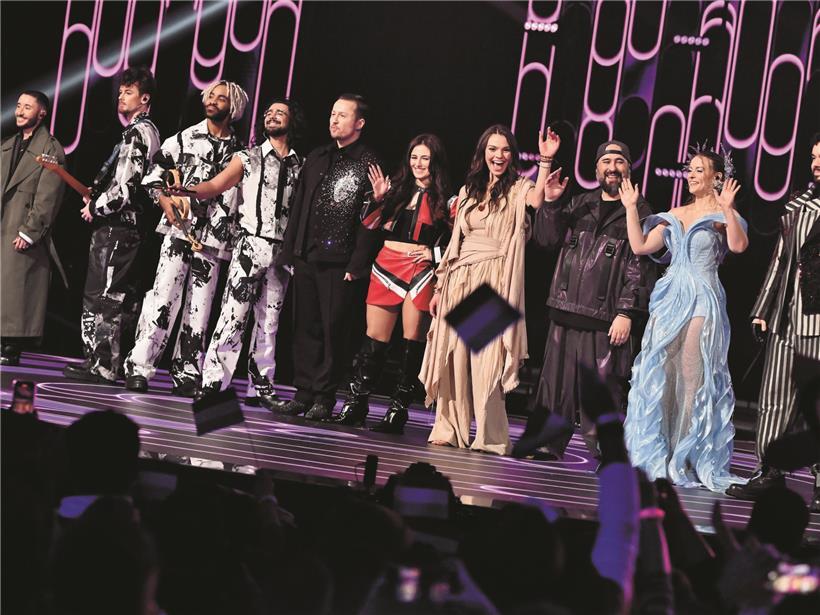 Bühne und Publikum beim Luxembourg Song Contest 2026 in der Rockhal Belval, Luxemburg, ESC Vorentscheidung live