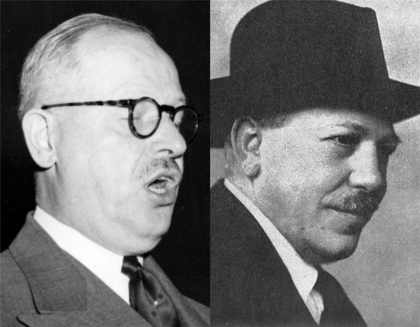 Pierre Dupong (à g.) et Pierre Krier
