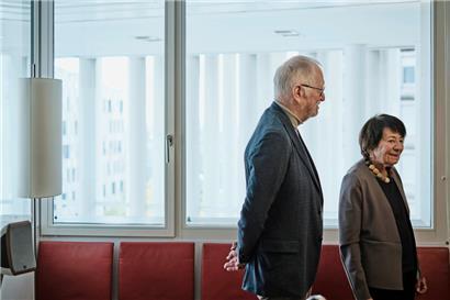 Pierre Thielen, der Präsident, und Barabara Geiser, die Vizepräsidentin der Amis de l’OPL
