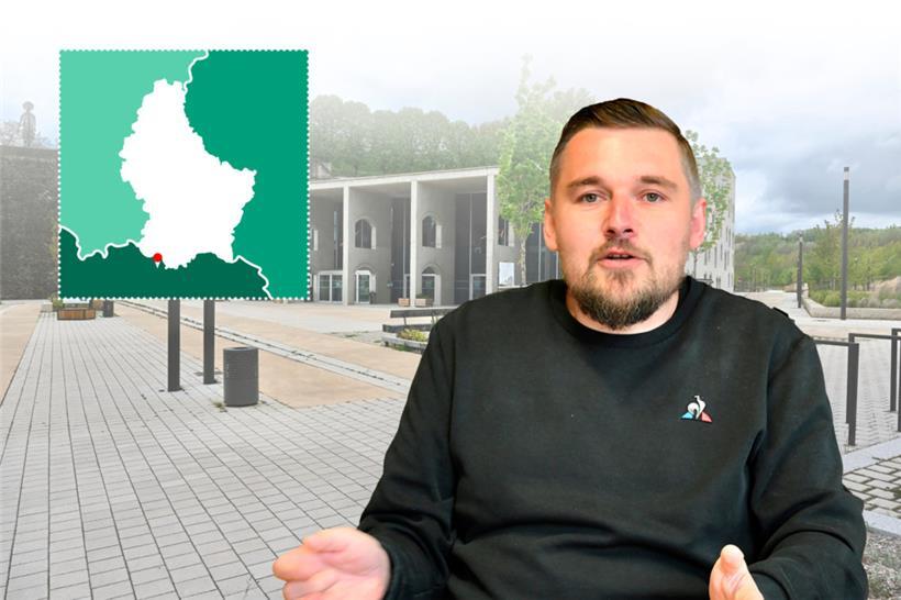 Pierrick Spizak, 37, ist seit 2020 Bürgermeister der französischen Grenzgemeinde Villerupt. Er ist polnisch-italienischer Abstammung und Mitglied der Kommunistischen Partei Frankreichs.
