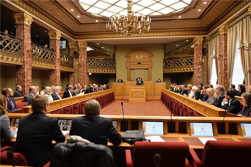 Pim Knaff bei seiner Antrittsrede
