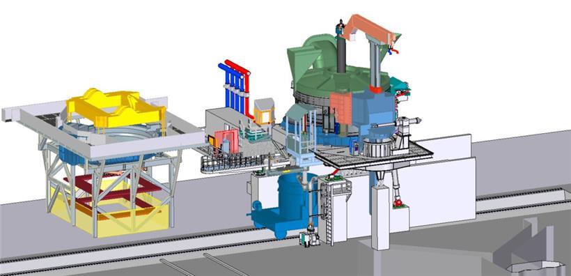 Plan des neuen Elektrolichtbogenofens
