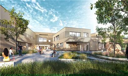 Platz für 520 Schüler: der neue Campus „ëm de Bëchel“
