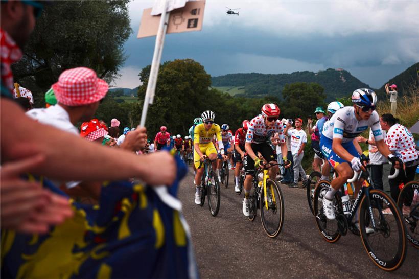 Pogacar, Vingegaard und Lipowitz
