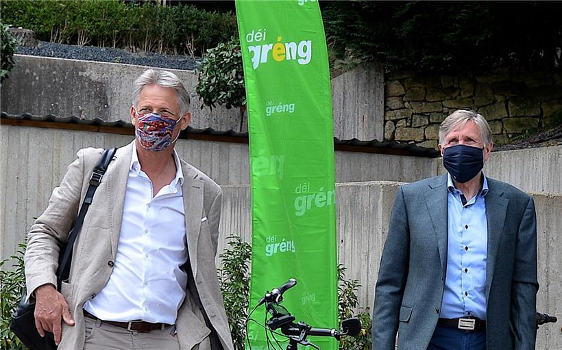 Polizeiminister Henri Kox und Armeeminister François Bausch gehören beide der grünen Partei an
