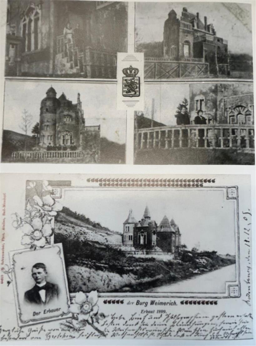 Postkarte von Schloss Weymerich
