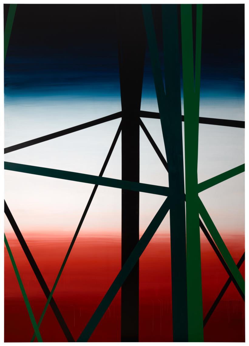 „Power II“, 2022,  acrylique sur toile, 380 x 270 cm
