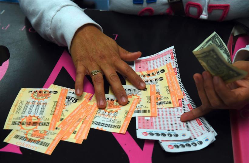 Powerball-Lose an einer Verkaufsstelle in Kalifornien im Jahr 2016
