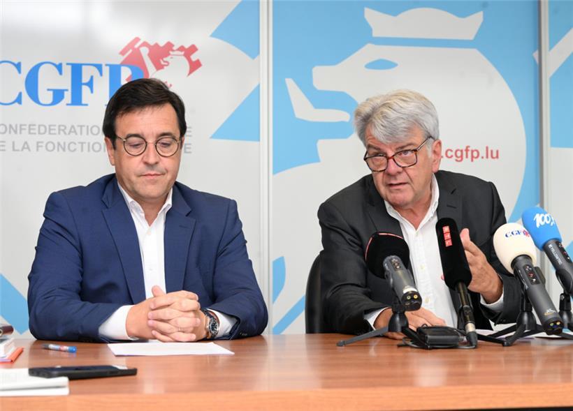 Präsident Romain Wolff und Generalsekretär Steve Heiliger
