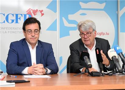 Präsident Romain Wolff und Generalsekretär Steve Heiliger
