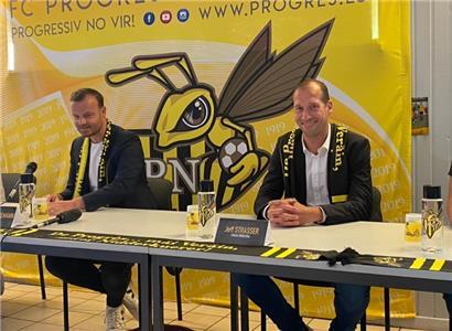 Präsident Thomas Gilgemann (l.) wollte Jeff Strasser schon vor einigen Jahren nach Niederkorn lotsen
