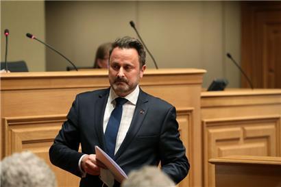Premierminister Bettel am Donnerstag in der Chamber
