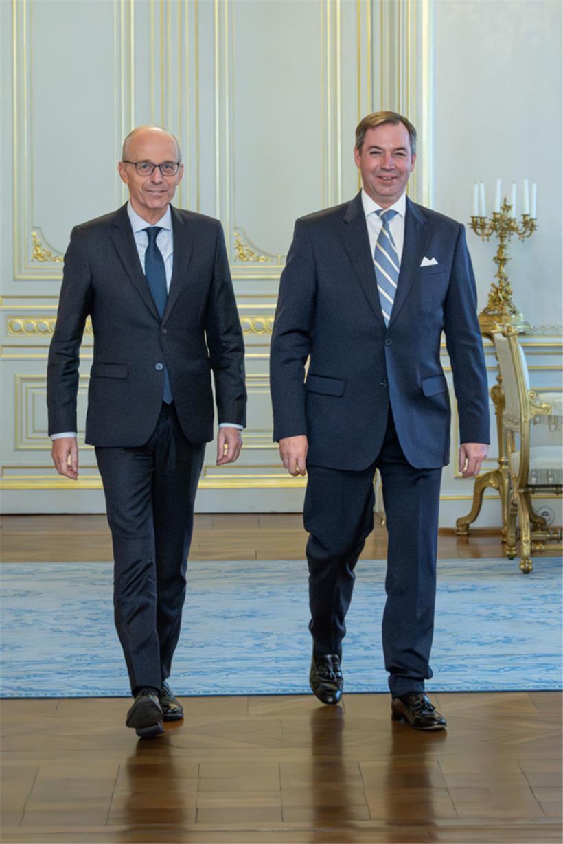 Premierminister Luc Frieden in Audienz bei Großherzog Guillaume
