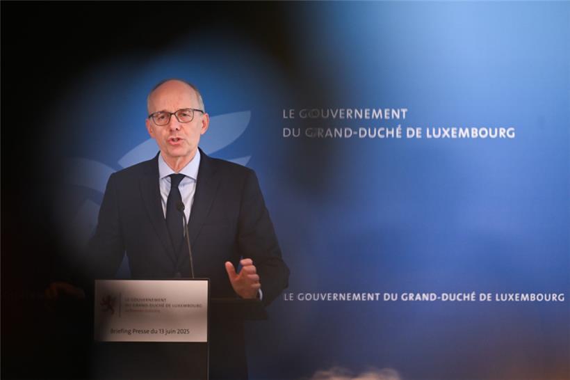 Premierminister Luc Frieden reagiert am Samstag auf den Vertrauensverlust im aktuellen Politmonitor
