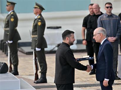 Premierminister Luc Frieden zu Besuch beim ukrainischen Präsidenten Wolodymyr Selenskyj