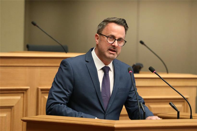 Premierminister Xavier Bettel Ende März im Parlament
