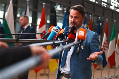 Premierminister Xavier Bettel beim Sondertreffen des Europäischen Rats in Brüssel am 30. Mai
