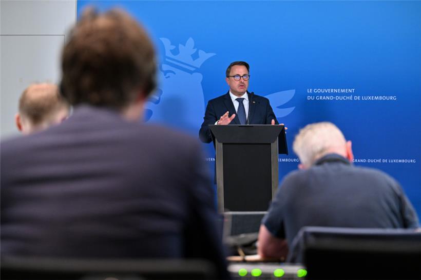 Premierminister Xavier Bettel stellte die neuen Statec-Prognosen vor

