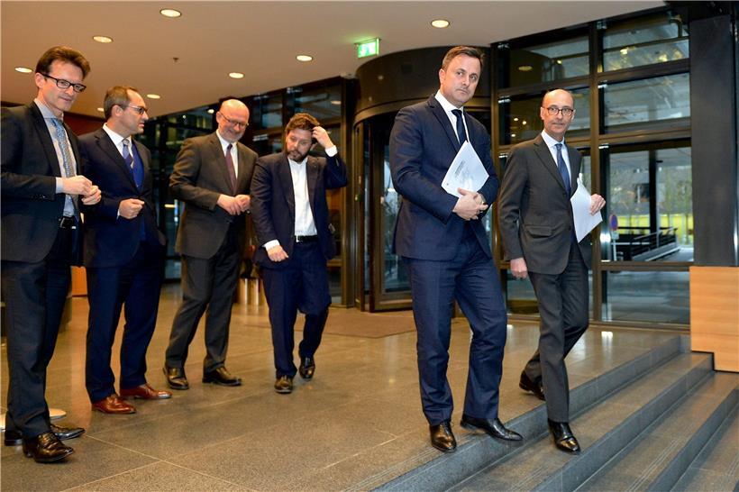 Premierminister Xavier Bettel trifft Unternehmensvertreter zum Anlass des zehnjährigen Bestehens des INDR (2018)
