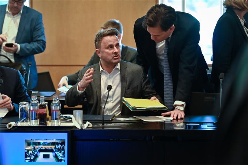 Premierminister Xavier Bettel während der gescheiterten Tripartite-Gespräche
