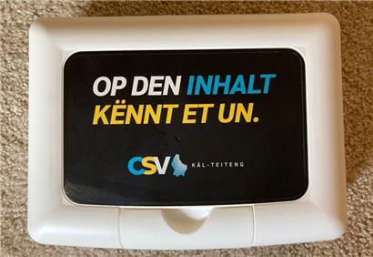 Prima Idee: die leeren Pausenbrotkisten aus Plastik für die Kayl-Tetinger Kindergartenschüler
