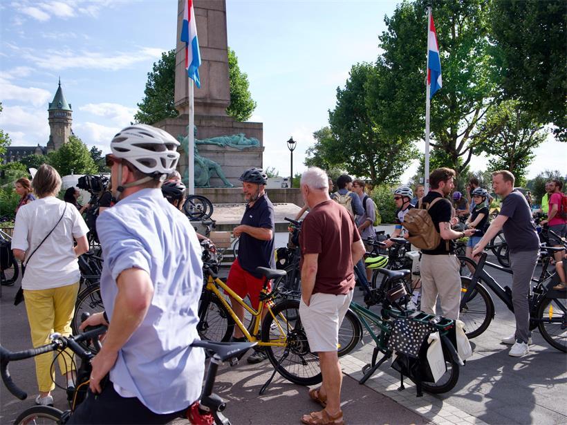 ProVelo demonstriert regelmäßig für mehr Verkehrssicherheit für Fahrradfahrer