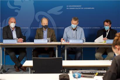  Prof. Dr. Paul Wilmes, Dr. Gérard Schockmel, Prof. Dr. Vic Arendt und Dr. Claude P. Muller
