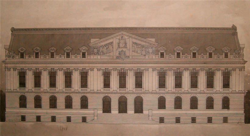 Projet de palais de justice, avenue de la Liberté
