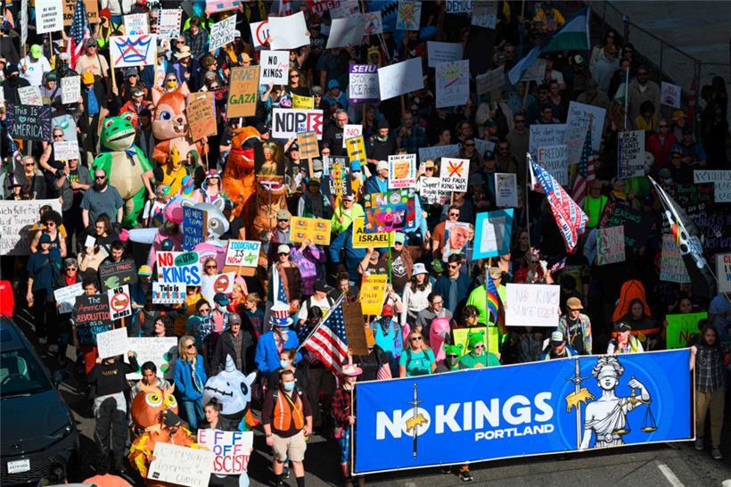 Protest in Portland gegen Donald Trump: Der würde die Protestler am liebsten mit Fäkalien überziehen
