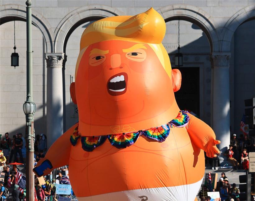 Proteste in Los Angeles: Hier ging die Polizei laut der „Los Angeles Times“ mit Gewalt gegen friedliche Demonstranten vor
