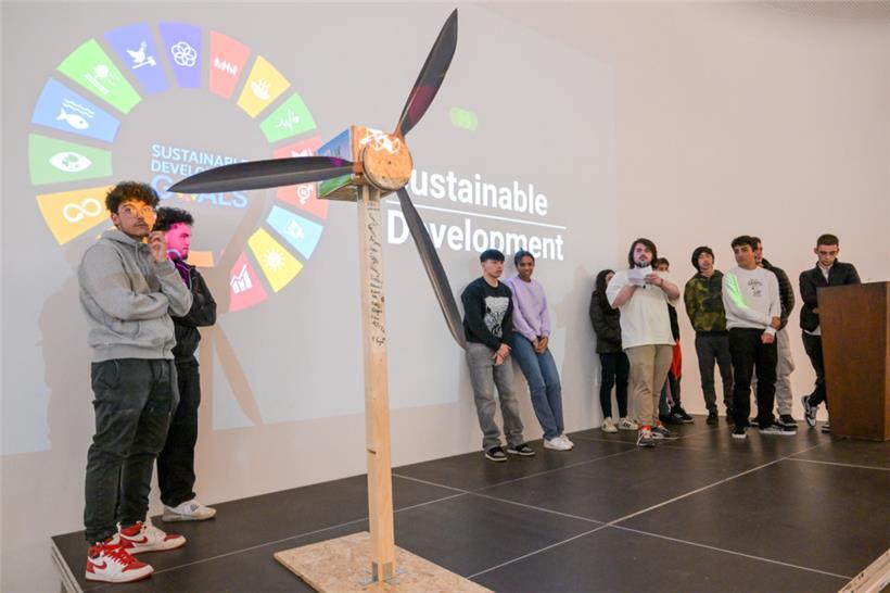 Prototyp Windrad: Nachhaltigkeit, Engagement und Lernen wurden vergangene Woche im Lycée Belval großgeschrieben
