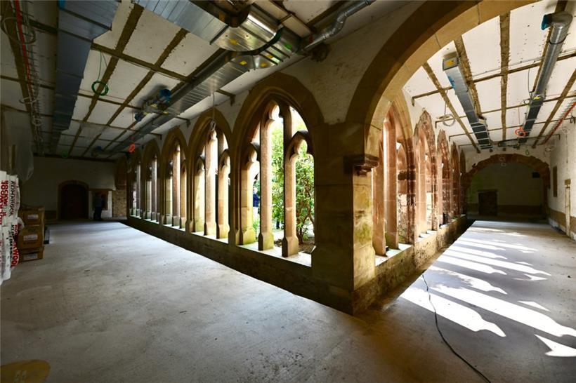 Prunkstück der neuen Jugendherberge in Vianden. Im ehemaligen Kreuzgang des Klos...