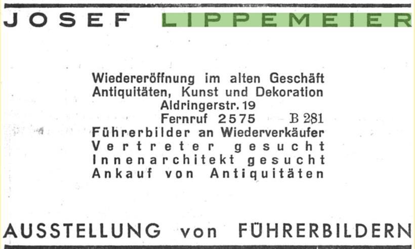 Publicité pour le marchand L., Luxemburger Wort, 9.11.1940, p. 12
