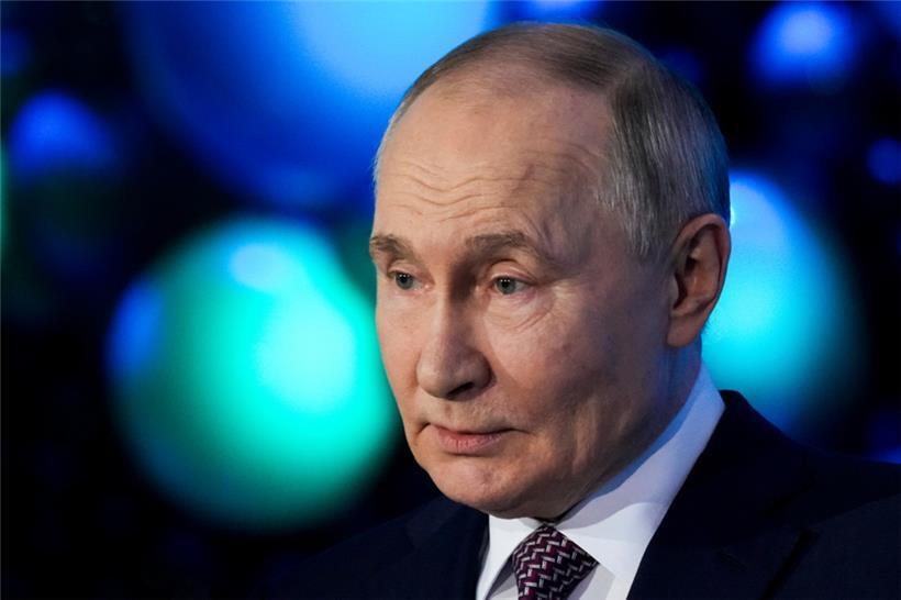 Puppenspieler? Der russische Präsident Wladimir Putin diese Woche auf einem Technologieforum in Moskau. 
