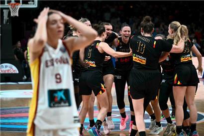 Pure Freude bei den „Belgian Cats“, Schock bei den Spanierinnen, die einen fast schon sicher geglaubten Sieg in den letzten Minuten noch verspielt haben
