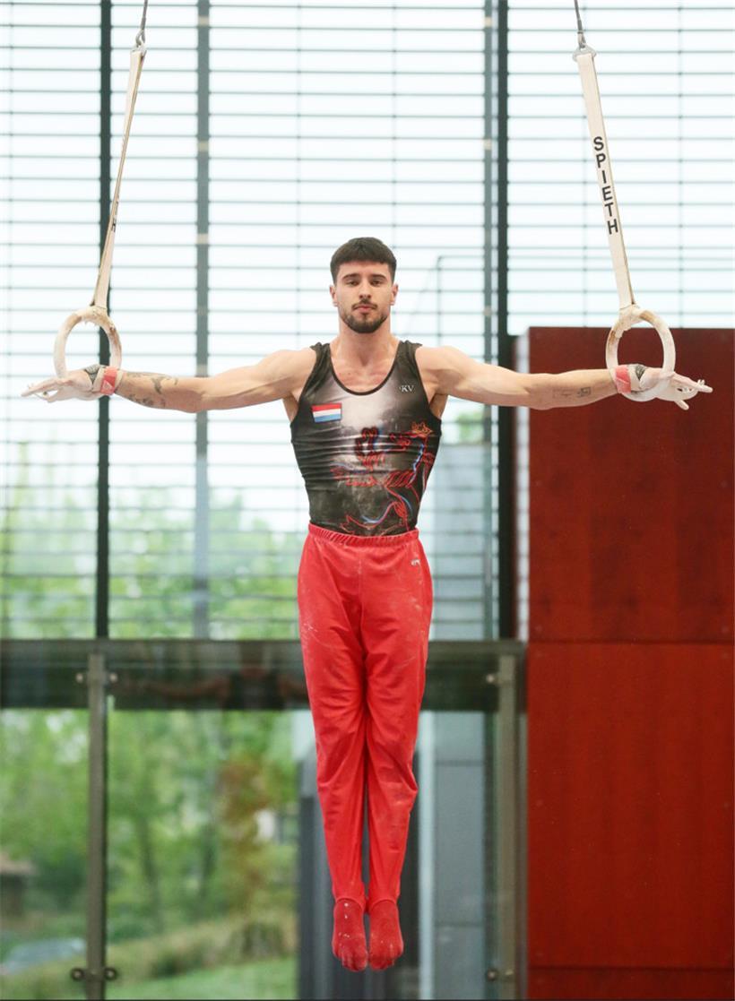 Quentin Brandenburger verpasste Gold an den Ringen nur ganz knapp
