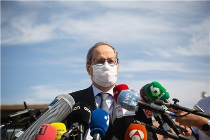 Quim Torra, ehemaliger Regionalpräsident von Katalonien, wurde durch ein Urteil des Obersten spanischen Gerichts quasi seines Amtes enthoben
