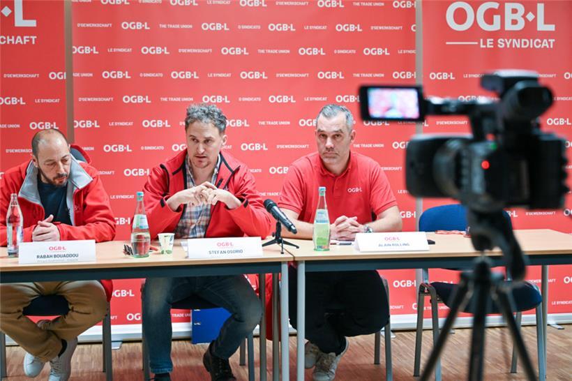 Rabah Bouaddou, Stefan Osorio und Alain Rolling (v.l.n.r.) wundern sich über die Vorgehensweise der Direktion von Ampacet
