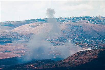 Rauchschwaden auf den Golan-Höhen: Feuergefechte im Libanon forderten laut einer Zählung der Nachrichtenagentur AFP 623 Menschenleben

