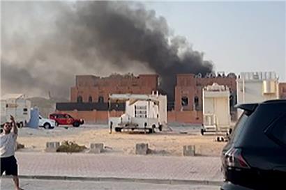 Rauchwolken steigen nach Explosionen in Katars Hauptstadt Doha am 9. September auf
