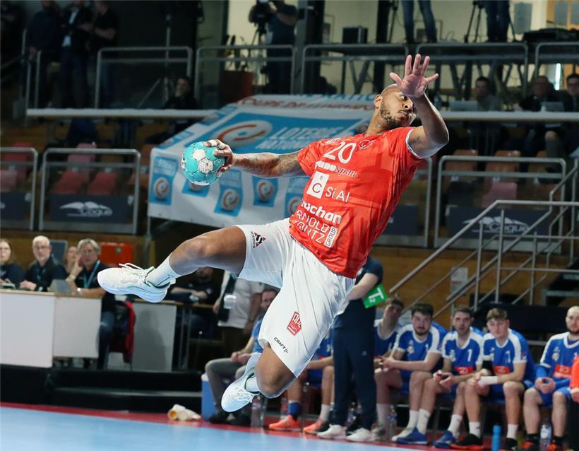 Red-Boys-Kreisläufer Guillaume Ballet steuerte sieben Treffer zum Finaleinzug bei
