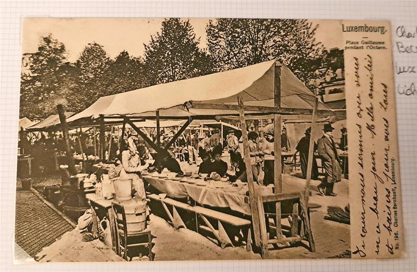 Reges Treiben am Knuedler zeigt diese Postkarte 
